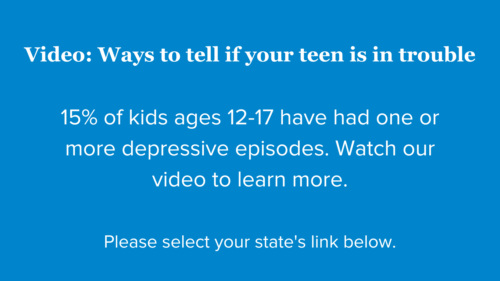 Teen sidebar