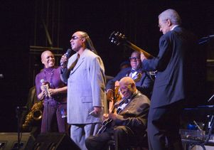 Dee Dee Bridgewater, Stevie Wonder and B.B. King perform with Kenny Burrell