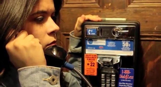 Still from music video 'Payphone'