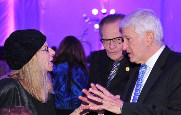 Barbra Streisand, Larry King, Gene Block