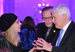 Barbra Streisand, Larry King, Gene Block