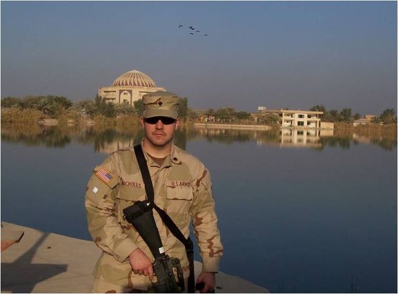 Andrew Nicholls in Baghdad, Iraq