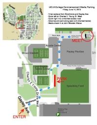 2013 Commencement Media Parking