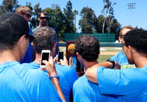 College World Series celebration