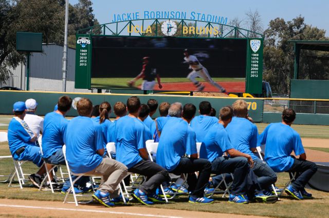 College World Series celebration