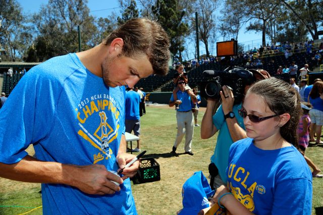 College World Series celebration