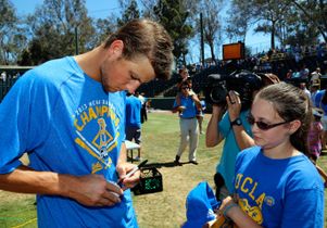 College World Series celebration