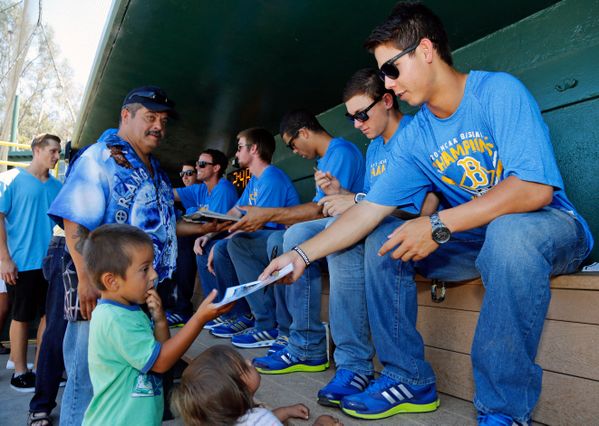 College World Series celebration