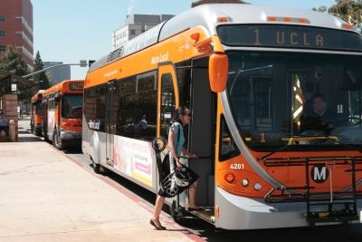 Bruins using public transit