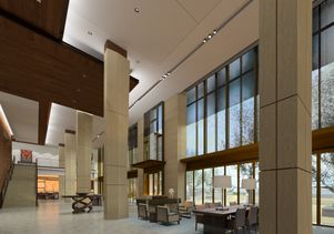 Luskin Center lobby rendering