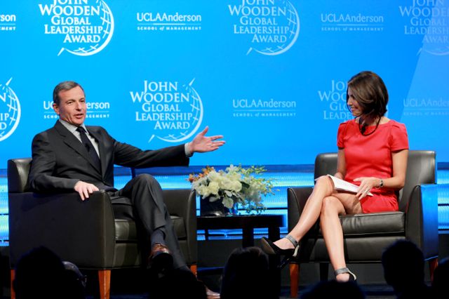 Bob Iger and Cecilia Vega