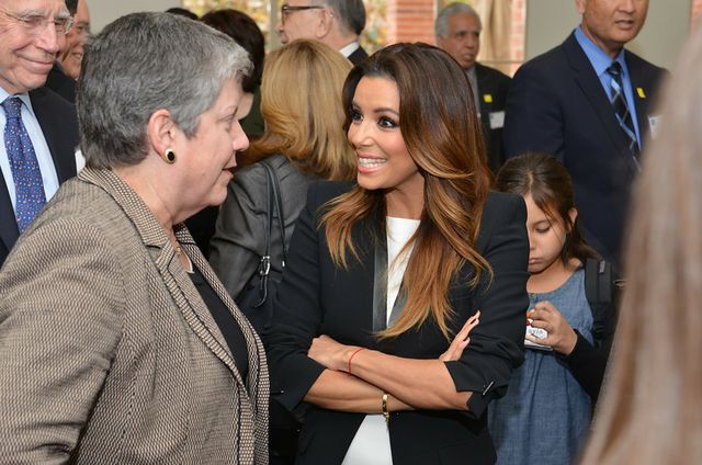 Eva Longoria with Janet Napolitano
