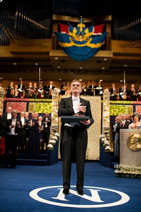 Randy Schekman at Nobel ceremony