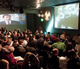 open projector night