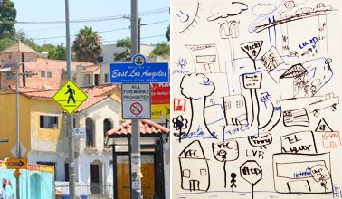 East LA photo and map