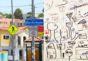 East LA photo and map