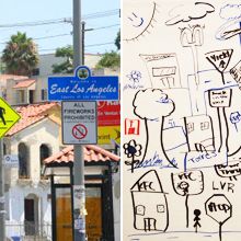 East LA photo and map square