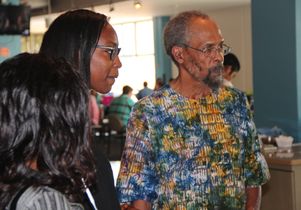 Kamilah Moore and Neville Garrick