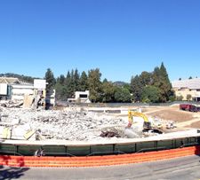 UCLA Parking Structure 6 demolition