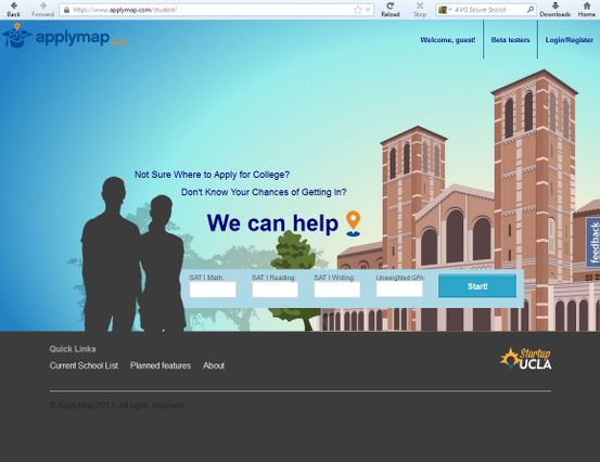 Royce Hall on ApplyMap homepage