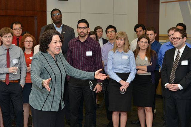 Sonia Sotomayor with UCLA law students