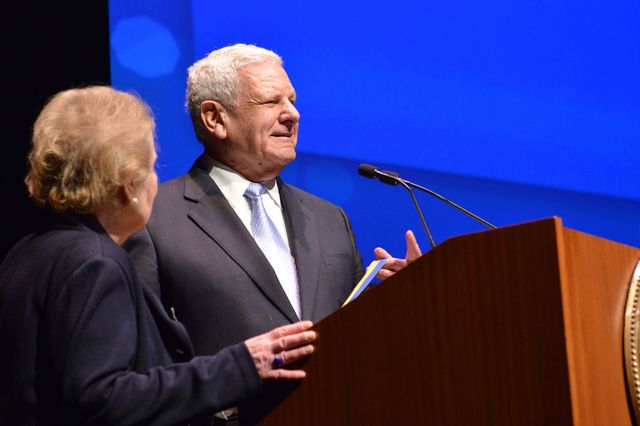 Albert Carnesale with Madeliene Albright