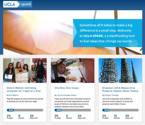 UCLA Spark website screen grab