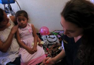 Child at UCLA clinic in Tijuana