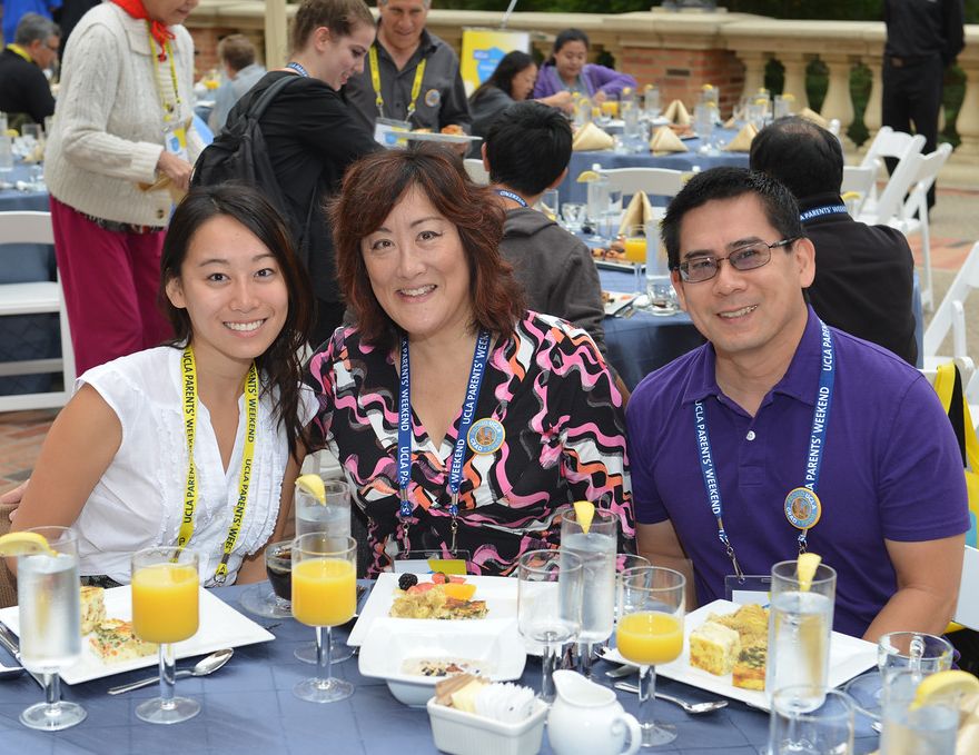 Family at lunch