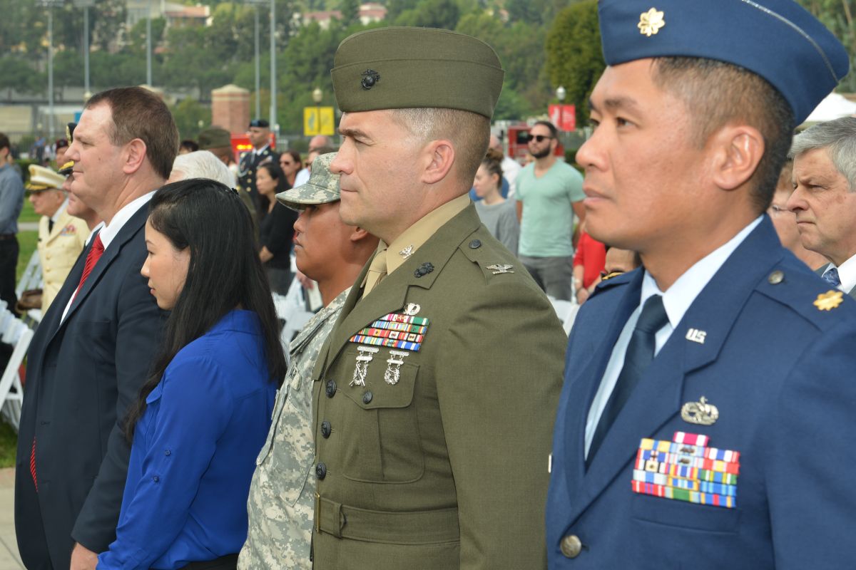Veterans Day ceremony at UCLA
