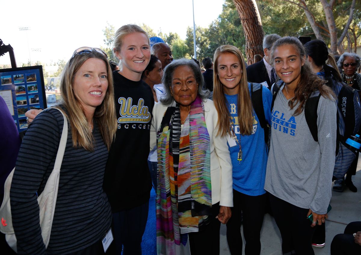 Rachel Robinson with Bruins