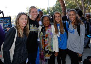 Rachel Robinson with Bruins