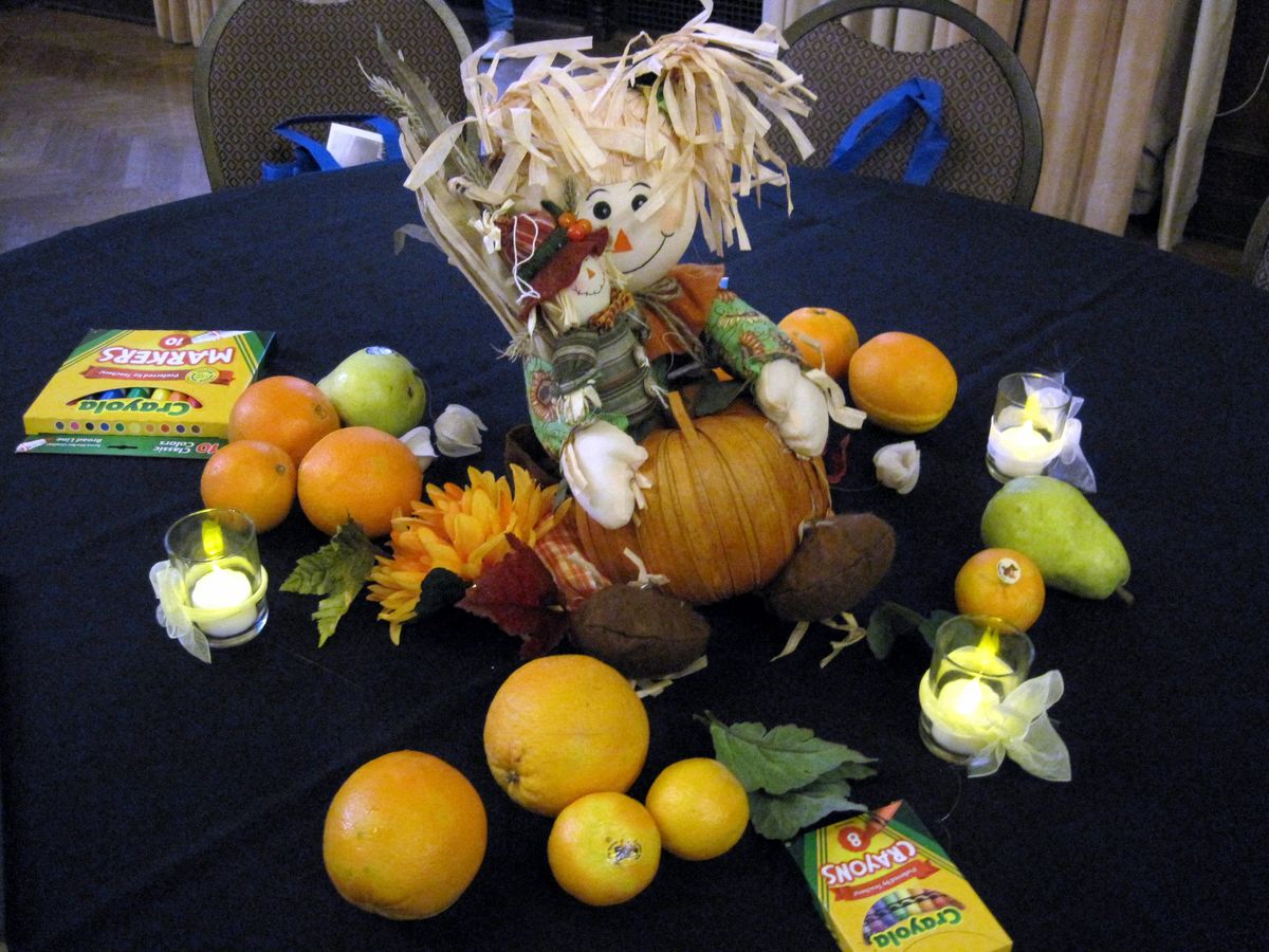 Fall Harvest Feast table