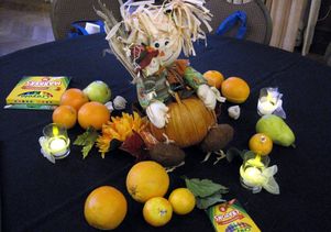 Fall Harvest Feast table