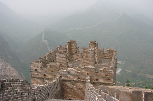 Pollution on Great Wall of China