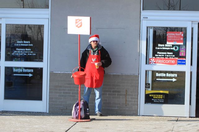 Salvation Army bell ringer