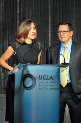 Tina Quinn and Tony Pritzker