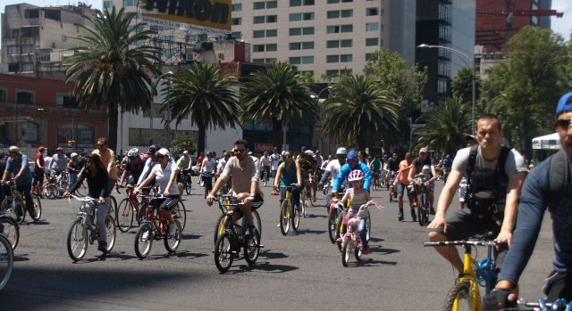Bicyclists in Mexico
