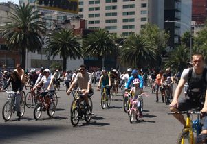 Bicyclists in Mexico