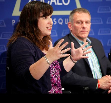 Shana Alex Lavarreda and Jim Mangia