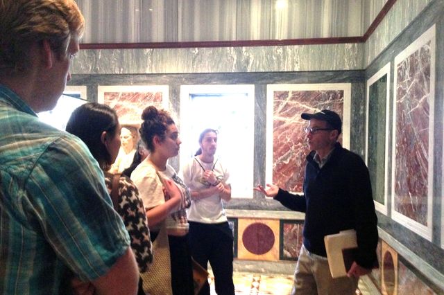 Robert Gurval talks to UCLA students