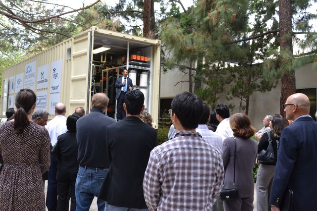 UCLA Engineering's mobile water treatment plant