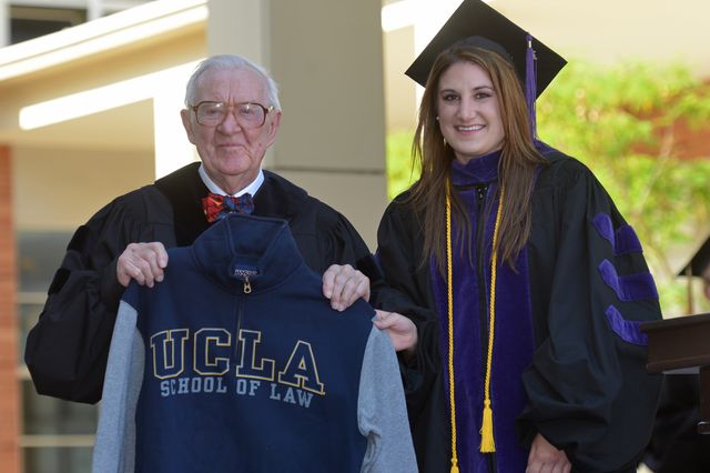 Justice John Paul Stevens at Law commencement