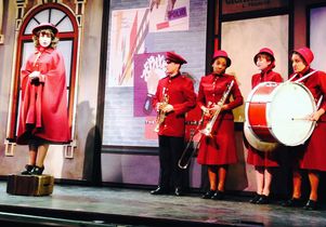 Students in "Guys and Dolls"