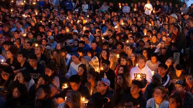 Student vigil at UC Santa Barbara 