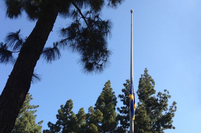 Flag half-staff at UCLA