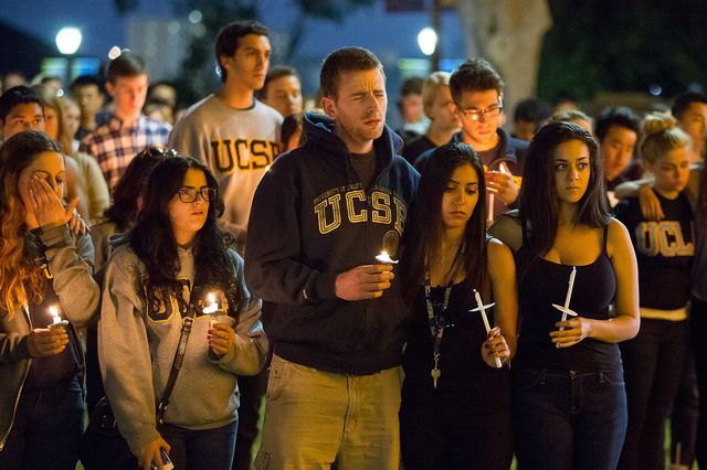 Memorial at UCLA for Isla Vista