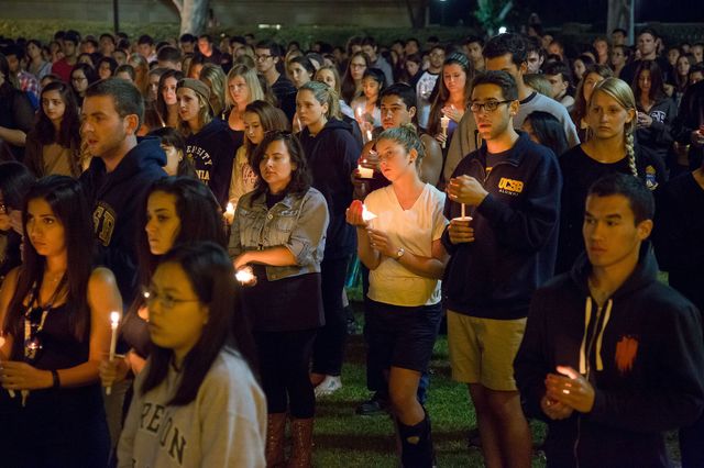 UCLA memorial for Isla Vista victims