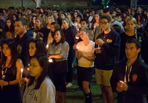UCLA memorial for Isla Vista victims