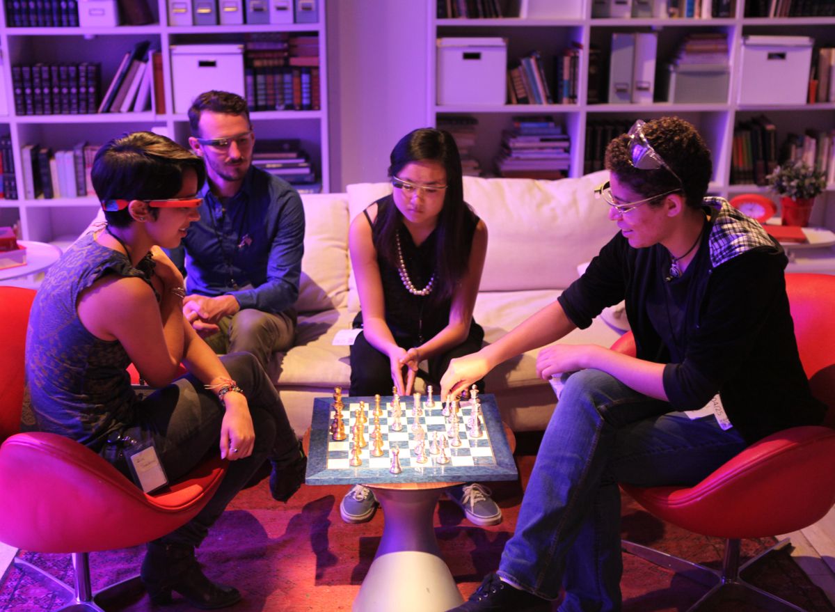Google Glass chess playing